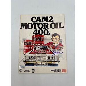 Bobby Allison Signed Program Vintage 1979 CAM2 Motor Oil 400 Program Beckett